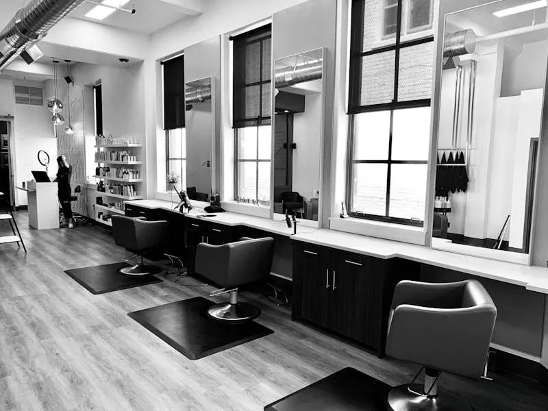 Modern Salon Interior with Zaad POS System